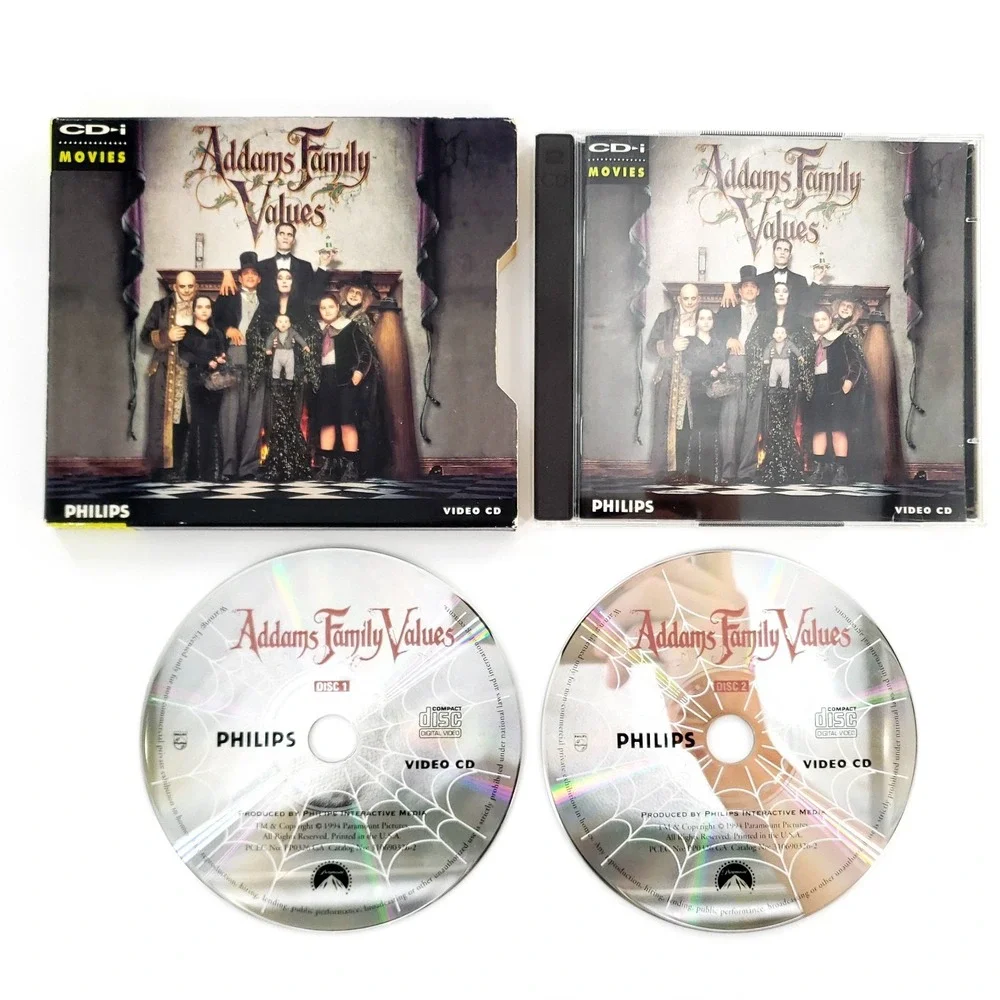 Addams Family Values Philips CD-i Complete w/ Slip Cover Pristine Discs Tested